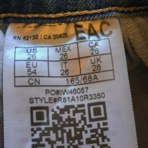 Guess Womens High Waist Relaxed fit Stretch Utility Jeans Blue Size 26 - Picture 5 of 6